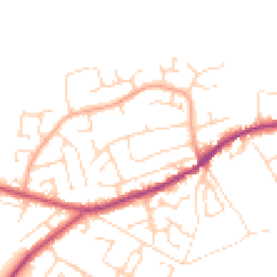 Daytime road noise heatmap for S21 4ES