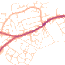 Daytime road noise heatmap for S21 4GA