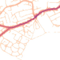 Daytime road noise heatmap for S21 4HX