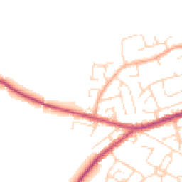 Daytime road noise heatmap for S21 4JA