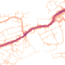 Daytime road noise heatmap for S21 4JU