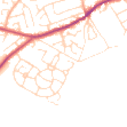 Daytime road noise heatmap for S21 4LQ