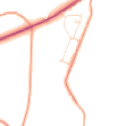 Daytime road noise heatmap for S21 5RD