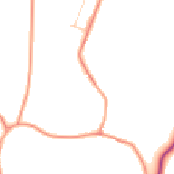 Daytime road noise heatmap for S21 5SD