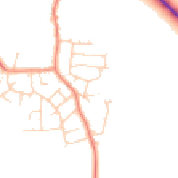 Daytime road noise heatmap for S26 1HB