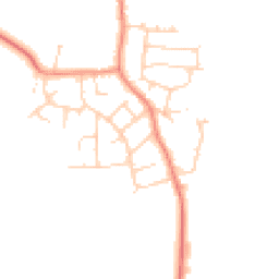 Daytime road noise heatmap for S26 1HT