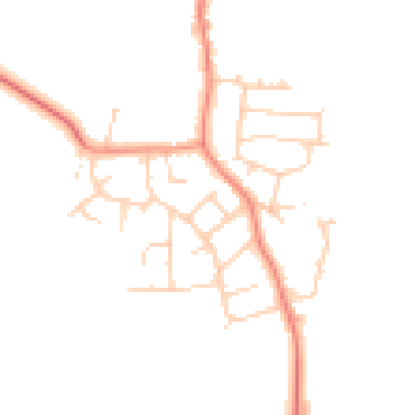 Daytime road noise heatmap for S26 1JE