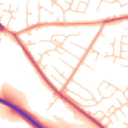 Daytime road noise heatmap for S26 2AB