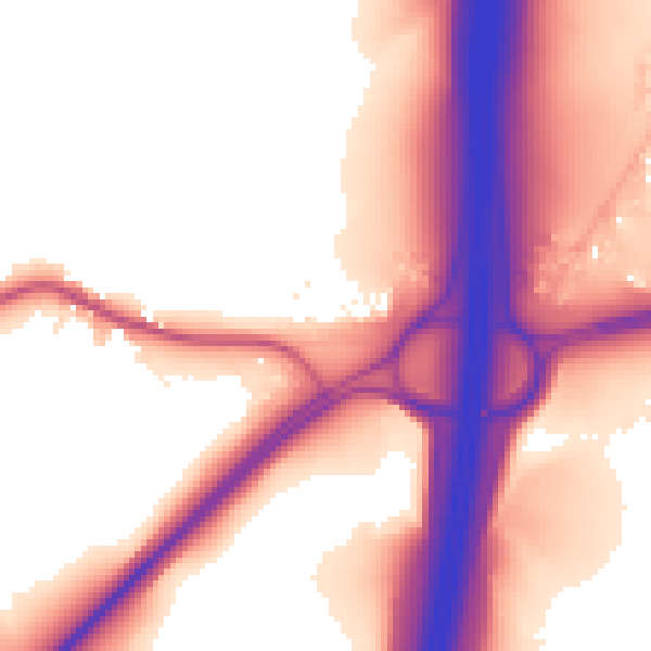 Daytime road noise heatmap for S26 2AD