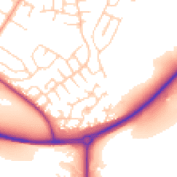 Daytime road noise heatmap for S26 2AF