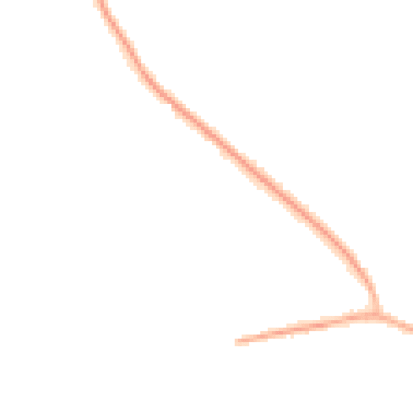 Night-time road noise heatmap for S26 2AU