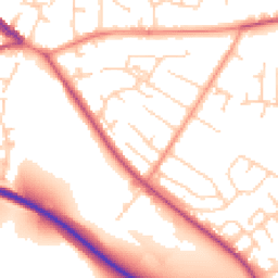 Daytime road noise heatmap for S26 2BA