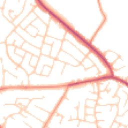 Daytime road noise heatmap for S26 2DB