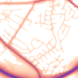 Daytime road noise heatmap for S26 2ER