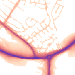 Daytime road noise heatmap for S26 2GP