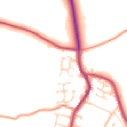 Daytime road noise heatmap for S26 3RA