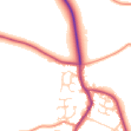 Daytime road noise heatmap for S26 3XP