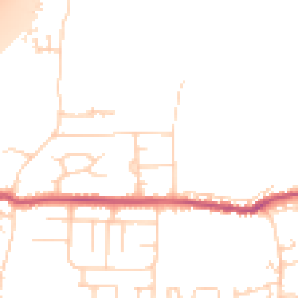 Daytime road noise heatmap for S26 5LE
