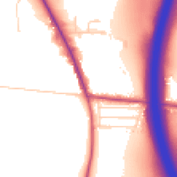 Daytime road noise heatmap for S26 5PE