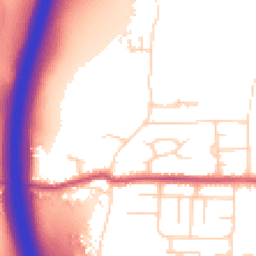 Daytime road noise heatmap for S26 5QB