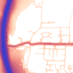 Daytime road noise heatmap for S26 5RR