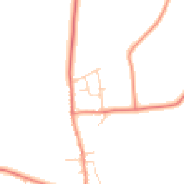 Daytime road noise heatmap for S26 7WA
