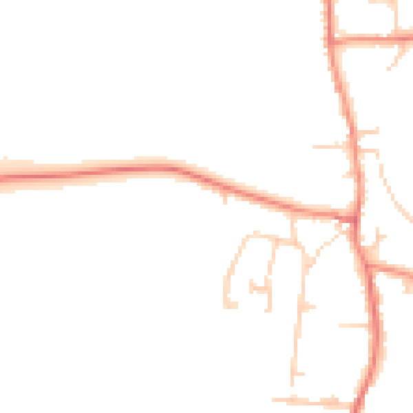 Daytime road noise heatmap for S26 7YR