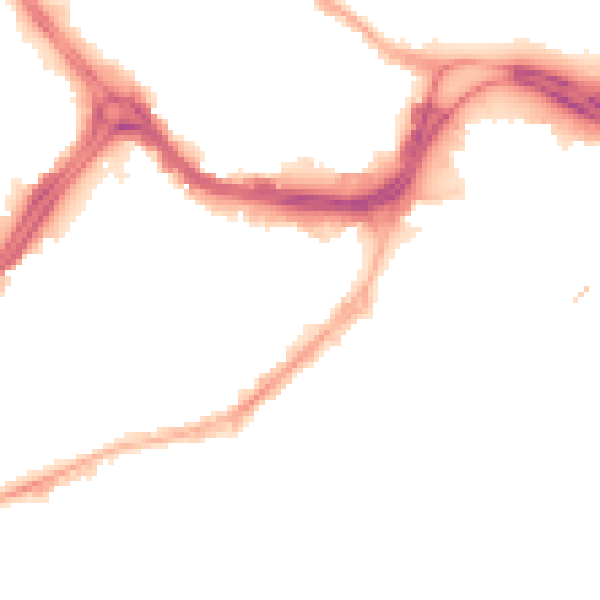 Night-time road noise heatmap for S3 7AA
