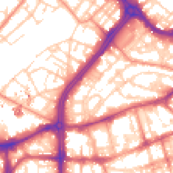 Daytime road noise heatmap for S3 7AD