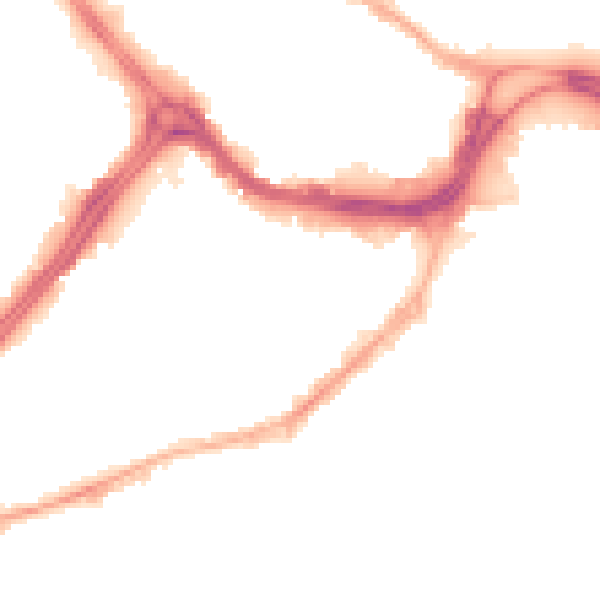 Night-time road noise heatmap for S3 7AF