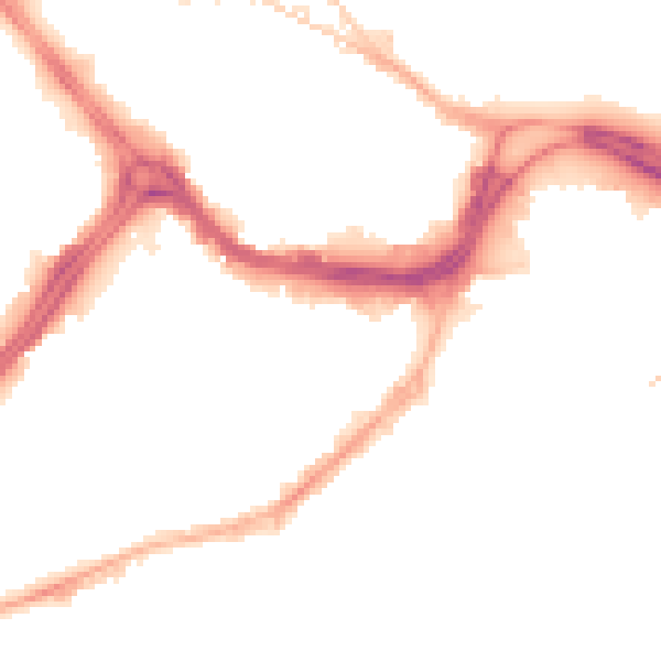 Night-time road noise heatmap for S3 7AH