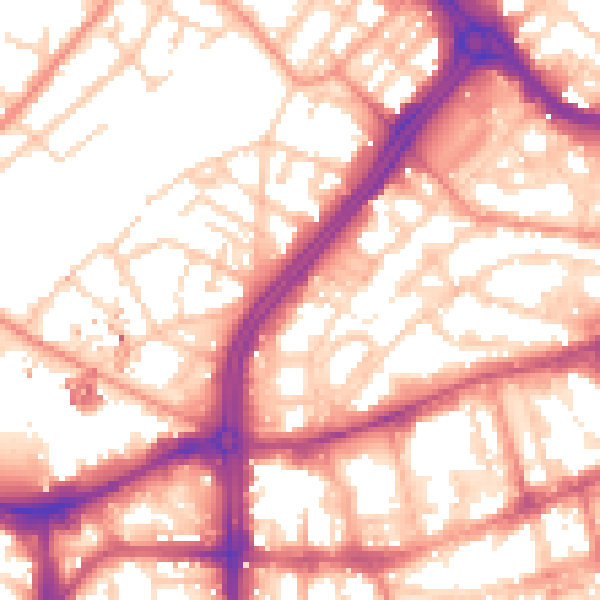 Daytime road noise heatmap for S3 7AN