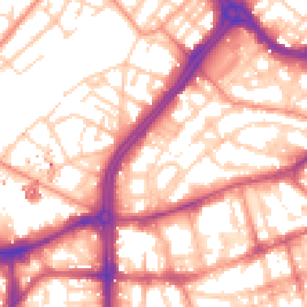 Daytime road noise heatmap for S3 7AP