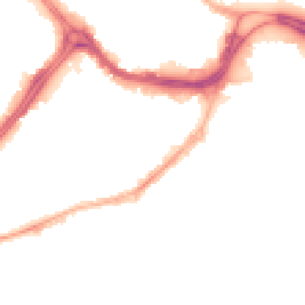 Night-time road noise heatmap for S3 7AQ