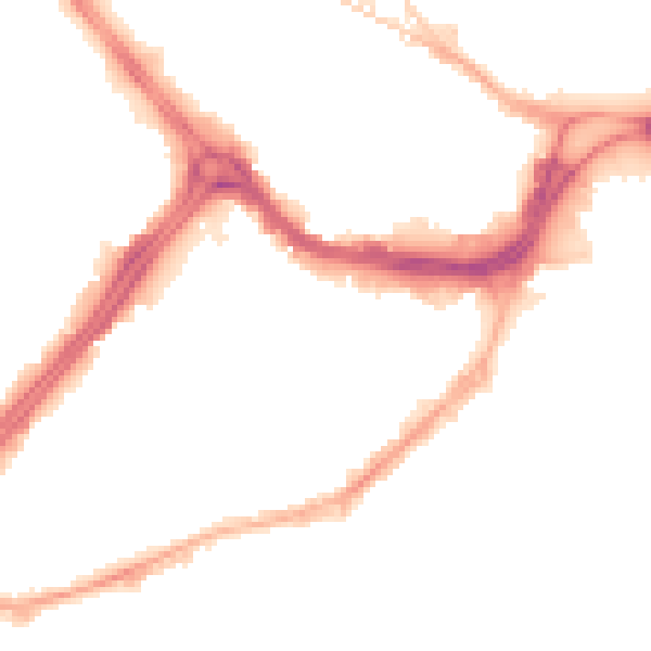 Night-time road noise heatmap for S3 7AR