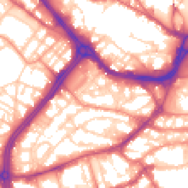 Daytime road noise heatmap for S3 7AU