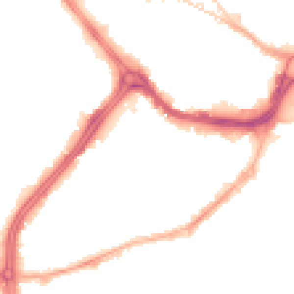Night-time road noise heatmap for S3 7AU