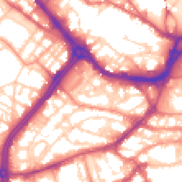 Daytime road noise heatmap for S3 7AW