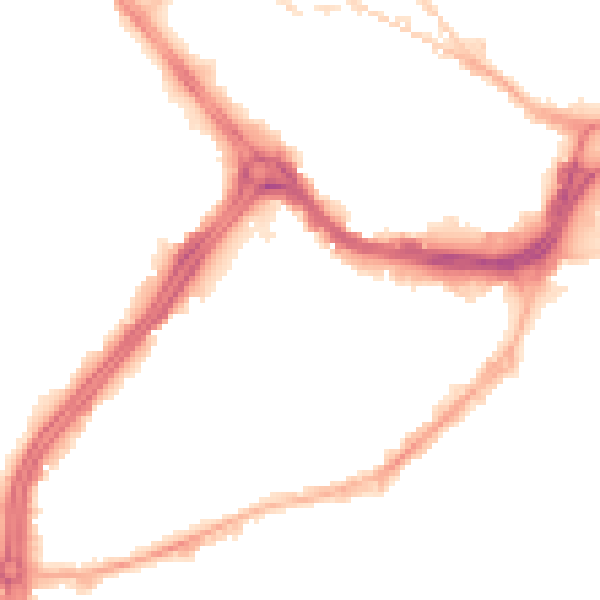 Night-time road noise heatmap for S3 7AW