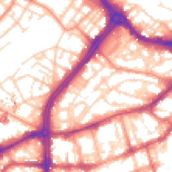Daytime road noise heatmap for S3 7AY