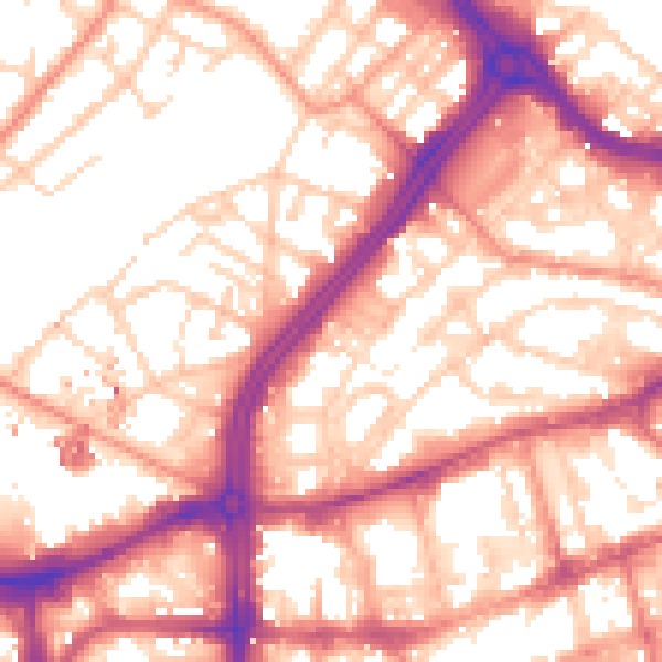 Daytime road noise heatmap for S3 7AZ