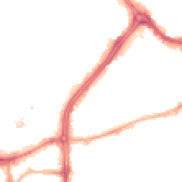 Night-time road noise heatmap for S3 7AZ