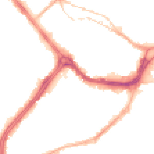 Night-time road noise heatmap for S3 7BA