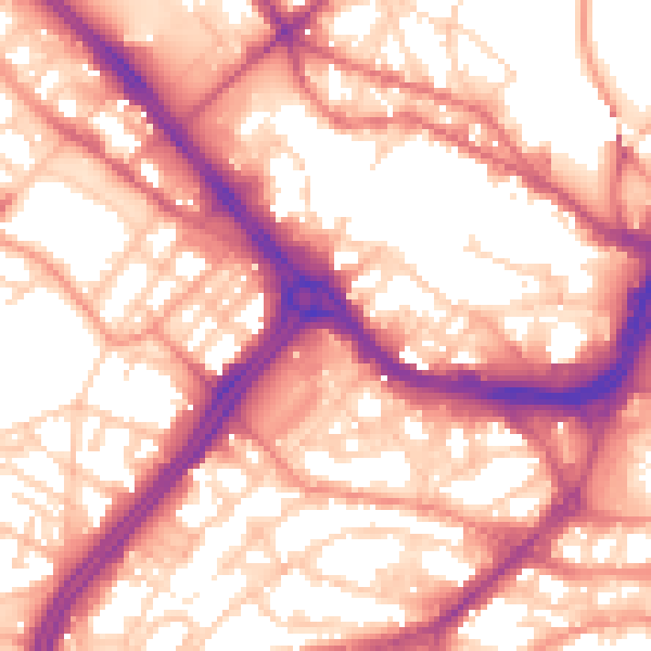 Daytime road noise heatmap for S3 7BE