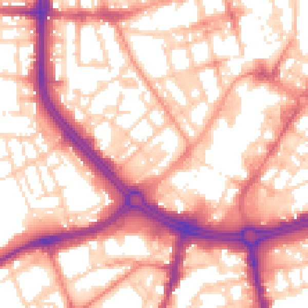 Daytime road noise heatmap for S3 7BF