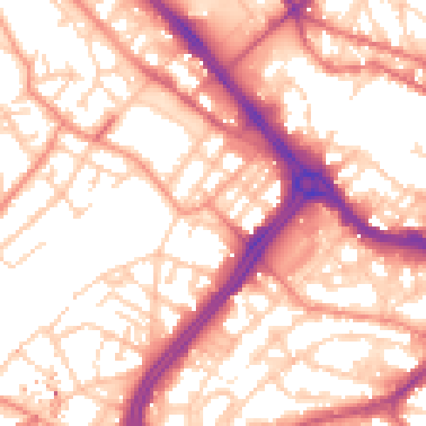 Daytime road noise heatmap for S3 7BN