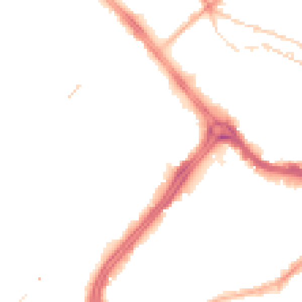 Night-time road noise heatmap for S3 7BN