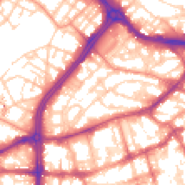 Daytime road noise heatmap for S3 7BP