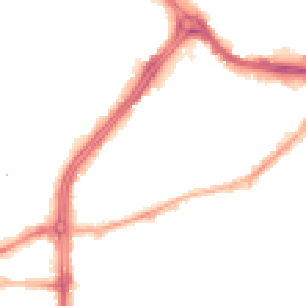 Night-time road noise heatmap for S3 7BP