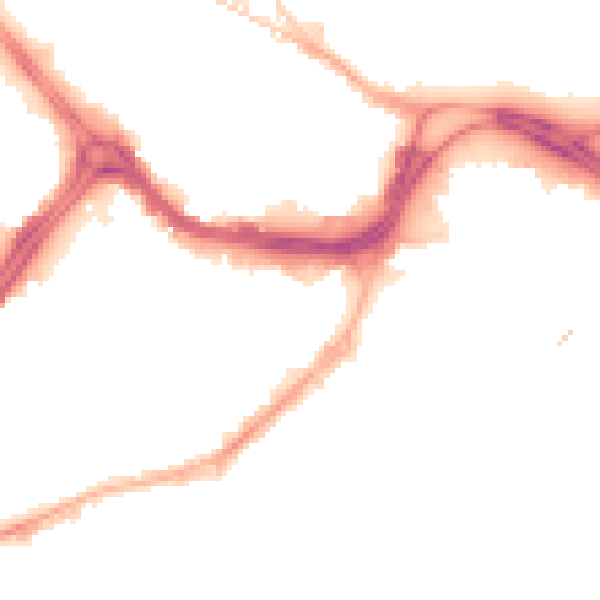 Night-time road noise heatmap for S3 7BZ
